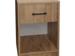 ΚΟΜΟΔΙΝΟ PONIL PAKOWORLD OAK ΜΕΛΑΜΙΝΗΣ 41X41X54.5ΕΚ