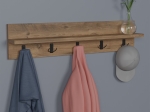 ΚΡΕΜΑΣΤΡΑ ΤΟΙΧΟΥ ESFORM PAKOWORLD OAK ΜΕΛΑΜΙΝΗΣ 80X11X18ΕΚ