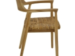 ΠΟΛΥΘΡΟΝΑ DENVERONE PAKOWORLD ΦΥΣΙΚΟ TEAK ΞΥΛΟ ΚΑΙ ΨΑΘΑ 57X54X79ΕΚ