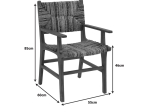 ΠΟΛΥΘΡΟΝΑ REFANE PAKOWORLD ΦΥΣΙΚΟ TEAK ΞΥΛΟ-ΨΑΘΑ 55X60X85ΕΚ