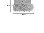 ΦΩΤΙΣΤΙΚΟ ΟΡΟΦΗΣ ANNHELE INART SISAL ΣΕ ΦΥΣΙΚΟ ΧΡΩΜΑ Φ50X35ΕΚ