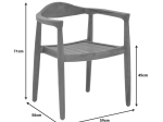 ΠΟΛΥΘΡΟΝΑ GANNY PAKOWORLD TEAK ΞΥΛΟ ΣΕ ΦΥΣΙΚΗ ΑΠΟΧΡΩΣΗ 59X56X71ΕΚ