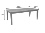 ΤΡΑΠΕΖΙ MADY PAKOWORLD TEAK ΞΥΛΟ ΣΕ ΦΥΣΙΚΗ ΑΠΟΧΡΩΣΗ 200X100X75ΕΚ