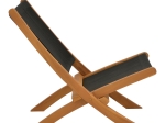 ΠΟΛΥΘΡΟΝΑ SEEAL PAKOWORLD ΠΤΥΣΣΟΜΕΝΗ TEAK ΞΥΛΟ ΚΑΙ PE ΣΧΟΙΝΙ ΣΕ ΜΑΥΡΗ ΑΠΟΧΡΩΣΗ 61X76X72ΕΚ
