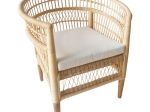 ΠΟΛΥΘΡΟΝΑ NECORIAN PAAKOWORLD TEAK ΞΥΛΟ ΜΕ PE RATTAN ΣΕ ΦΥΣΙΚΗ ΑΠΟΧΡΩΣΗ ΚΑΙ ΛΕΥΚΟ ΜΑΞΙΛΑΡΙ 80X70X87ΕΚ