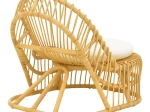 ΠΟΛΥΘΡΟΝΑ TROMSO PAAKOWORLD PE RATTAN ΣΕ ΦΥΣΙΚΗ ΑΠΟΧΡΩΣΗ ΜΕ ΕΚΡΟΥ ΧΡΩΜΑ ΜΑΞΙΛΑΡΙ 80X85X98ΕΚ