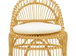ΠΟΛΥΘΡΟΝΑ TROMSO PAAKOWORLD PE RATTAN ΣΕ ΦΥΣΙΚΗ ΑΠΟΧΡΩΣΗ ΜΕ ΕΚΡΟΥ ΧΡΩΜΑ ΜΑΞΙΛΑΡΙ 80X85X98ΕΚ