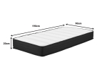 ΣΤΡΩΜΑ CASMERIANE PAKOWORLD POCKET SPRING ROLL PACK ΜΟΝΗΣ ΟΨΗΣ 90X190X20ΕΚ