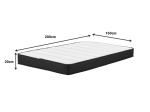 ΣΤΡΩΜΑ CASMERIANE PAKOWORLD POCKET SPRING ROLL PACK ΜΟΝΗΣ ΟΨΗΣ 150X200X20ΕΚ