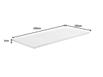 ΑΝΩΣΤΡΩΜΑ CASMERIANE PAKOWORLD ROLL PACK ΛΕΥΚΟ ΥΦΑΣΜΑ-MEMORY FOAM 120X200X5ΕΚ