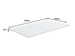 ΑΝΩΣΤΡΩΜΑ CASMERIANE PAKOWORLD ROLL PACK ΛΕΥΚΟ ΥΦΑΣΜΑ-MEMORY FOAM 140X200X5ΕΚ
