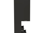 ΒΙΤΡΙΝΑ-ΣΤΗΛΗ TOSCANA PAKOWORLD ΣΕ ΑΝΘΡΑΚΙ ΑΠΟΧΡΩΣΗ 50X42X222.5ΕΚ