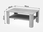 ΤΡΑΠΕΖΙ ΣΑΛΟΝΙΟΥ ΚHOFI PAKOWORLD ΣΕ SONOMA ΑΠΟΧΡΩΣΗ 90X60X42.3ΕΚ