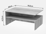 ΤΡΑΠΕΖΙ ΣΑΛΟΝΙΟΥ KOLYA PAKOWORLD ΣΕ ΛΕΥΚΗ ΑΠΟΧΡΩΣΗ 90X60X42.3ΕΚ