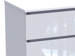 ΣΥΡΤΑΡΙΕΡΑ DICAMA PAKOWORLD MDF ΣΕ ΛΕΥΚΗ GLOSSY ΑΠΟΧΡΩΣΗ 90X47X101ΕΚ