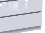 ΣΥΡΤΑΡΙΕΡΑ DICAMA PAKOWORLD MDF ΣΕ ΛΕΥΚΗ GLOSSY ΑΠΟΧΡΩΣΗ 90X47X101ΕΚ