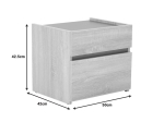 ΚΟΜΟΔΙΝΟ COMCIE PAKOWORLD ΣΕ ΦΥΣΙΚΟ ΜΕ ΓΚΡΙ ΑΠΟΧΡΩΣΗ 50X42X45.5ΕΚ