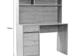 ΓΡΑΦΕΙΟ ΕΡΓΑΣΙΑΣ SECRETA PAKOWORLD ΜΕ ΡΑΦΙ ΣΕ OAK ΑΠΟΧΡΩΣΗ 110X50X135ΕΚ