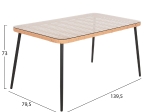 ΣΕΤ ΕΞΩΤ.ΧΩΡΟΥ 5ΤΜΧ ALLEGRA HM21027 ΣΕ ΜΠΕΖ & ΜΑΥΡΟ ΧΡΩΜΑ WICKER-ΜΕΤΑΛΛΟ