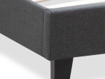 ΚΡΕΒΑΤΙ FLAT MEGAPAP ΥΦΑΣΜΑΤΙΝΟ ΧΡΩΜΑ ΑΝΘΡΑΚΙ 160X200ΕΚ.