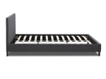 ΚΡΕΒΑΤΙ FLAT MEGAPAP ΥΦΑΣΜΑΤΙΝΟ ΧΡΩΜΑ ΑΝΘΡΑΚΙ 140X190ΕΚ.