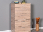 ΣΥΡΤΑΡΙΕΡΑ ΜΕΛΑΜΙΝΗΣ TRENDLINE MEGAPAP ΣΕ ΧΡΩΜΑ SONOMA 60X44X108ΕΚ.