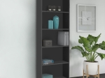 ΒΙΒΛΙΟΘΗΚΗ ΜΕΛΑΜΙΝΗΣ MAX MEGAPAP ΧΡΩΜΑ ΑΝΘΡΑΚΙ 58X23X170ΕΚ.