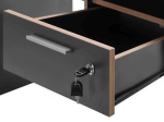 ΓΡΑΦΕΙΟ ΕΡΓΑΣΙΑΣ CONCEPT MEGAPAP ΧΡΩΜΑ ΑΝΘΡΑΚΙ 120X60X75ΕΚ.