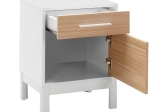 ΚΟΜΟΔΙΝΟ LONDON MEGAPAP ΧΡΩΜΑ ΛΕΥΚΟ - OAK 45X41X60ΕΚ.