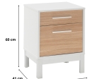 ΚΟΜΟΔΙΝΟ LONDON MEGAPAP ΧΡΩΜΑ ΛΕΥΚΟ - OAK 45X41X60ΕΚ.