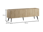 ΕΠΙΠΛΟ ΤΗΛΕΟΡΑΣΗΣ LUNA MEGAPAP ΧΡΩΜΑ FLORIDA OAK 180X41X62ΕΚ.