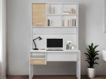 ΓΡΑΦΕΙΟ ΕΡΓΑΣΙΑΣ LONDON MEGAPAP ΧΡΩΜΑ ΛΕΥΚΟ - OAK 120X60X196ΕΚ.
