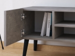 ΕΠΙΠΛΟ ΤΗΛΕΟΡΑΣΗΣ PORTO MEGAPAP ΧΡΩΜΑ ΓΚΡΙ ΡΕΤΡΟ 90X32X42ΕΚ.