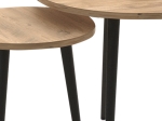 ΤΡΑΠΕΖΑΚΙ ΣΑΛΟΝΙΟΥ ΣΕΤ 2 ΤΜΧ ROMA MEGAPAP ΧΡΩΜΑ OAK 60X60X46ΕΚ.