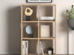 ΒΙΒΛΙΟΘΗΚΗ CUBE MEGAPAP ΑΠΟ ΜΕΛΑΜΙΝΗ ΧΡΩΜΑ OAK 73,5X34X109ΕΚ.