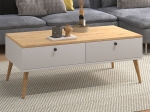 ΤΡΑΠΕΖΑΚΙ ΣΑΛΟΝΙΟΥ ALIS MEGAPAP ΧΡΩΜΑ ΛΕΥΚΟ - OAK 110X50X40ΕΚ.