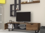 ΣΥΝΘΕΣΗ ΤΗΛΕΟΡΑΣΗΣ LONSA MEGAPAP ΧΡΩΜΑ ΚΑΡΥΔΙ - ΓΚΡΙ 160X35X40ΕΚ.
