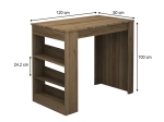 ΤΡΑΠΕΖΙ ΜΠΑΡ DEEP MEGAPAP ΧΡΩΜΑ ΚΑΡΥΔΙ 120X50X100ΕΚ.