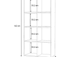 ΒΙΒΛΙΟΘΗΚΗ ANSER MEGAPAP ΧΡΩΜΑ ΦΥΣΙΚΟ ΟΞΙΑΣ 69,8X29X142ΕΚ.