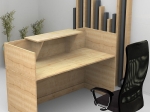 ΓΡΑΦΕΙΟ RECEPTION LEMMON MEGAPAP ΧΡΩΜΑ ΦΥΣΙΚΟ ΟΞΙΑΣ 120X70X110ΕΚ.