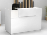 ΓΡΑΦΕΙΟ RECEPTION LEMMON MEGAPAP ΧΡΩΜΑ ΛΕΥΚΟ 120X70X110ΕΚ.