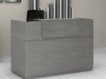 ΓΡΑΦΕΙΟ RECEPTION LEMMON MEGAPAP ΧΡΩΜΑ ΓΚΡΙ ΣΚΥΡΟΔΕΜΑΤΟΣ 120X70X110ΕΚ.