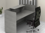 ΓΡΑΦΕΙΟ RECEPTION LEMMON MEGAPAP ΧΡΩΜΑ ΓΚΡΙ ΣΚΥΡΟΔΕΜΑΤΟΣ 120X70X110ΕΚ.