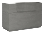 ΓΡΑΦΕΙΟ RECEPTION LEMMON MEGAPAP ΧΡΩΜΑ ΓΚΡΙ ΣΚΥΡΟΔΕΜΑΤΟΣ 120X70X110ΕΚ.
