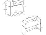 ΓΡΑΦΕΙΟ RECEPTION LEMMON MEGAPAP ΧΡΩΜΑ ΓΚΡΙ ΣΚΥΡΟΔΕΜΑΤΟΣ 120X70X110ΕΚ.