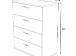 ΣΥΡΤΑΡΙΕΡΑ VELIKA MEGAPAP ΧΡΩΜΑ ΦΥΣΙΚΟ ΟΞΙΑΣ 73X44X96ΕΚ.