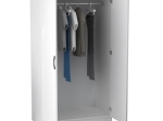 ΝΤΟΥΛΑΠΑ ΡΟΥΧΩΝ VICTORIA MEGAPAP ΔΙΦΥΛΛΗ ΧΡΩΜΑ ΛΕΥΚΟ 100X60X181ΕΚ.