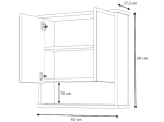 ΚΑΘΡΕΠΤΗΣ ΜΠΑΝΙΟΥ DELO ΜEGAPAP ΧΡΩΜΑ ΛΕΥΚΟ 62X17,5X60ΕΚ.