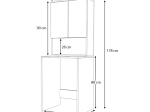 ΕΠΙΠΛΟ ΠΛΥΝΤΗΡΙΟΥ COZEN MEGAPAP ΧΡΩΜΑ ΛΕΥΚΟ 65X60X178ΕΚ.