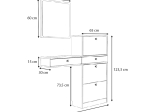 ΕΠΙΠΛΟ ΕΙΣΟΔΟΥ PEGO MEGAPAP ΧΡΩΜΑ ΚΑΡΥΔΙ 130X30X123,3ΕΚ.